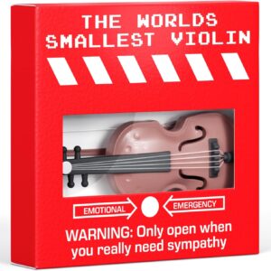 Joke Gift For Him The Worlds Smallest Violin Funny Birthday Gifts Present Christmas Secret Santa Gift For Dad Husband Wife Boyfriend Girlfriend