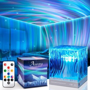 Sensory Lights Northern Lights Projector, 18-Color Aurora Light Projector Valentines Day Gifts for Her Decorations, Remote Control Timer Galaxy Projector Led Lights for Bedroom Gifts for Women