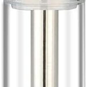 VAPETC Clear Atomizer 1.0ml Glass Tank 2.0mm Intake Hole Ceramic Mouthpiece for CBD Thick Oil Nicotine Free (Black) (1.0ml Pack of 5)