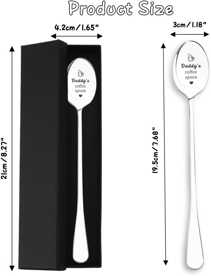 Dad Gifts Presents, Gifts for Dad Valentines Day Easter Father's Day Birthday Christmas from Daughter Son Daddy Present, Gift Ideas for Father Spoon Daddy Gift - Image 2