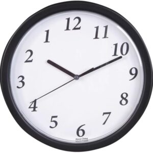 Rhode Island Novelty Quirky Backwards Joke Clock-9″ (1Pc.) -Amusing Game Prize or Hilarous Gag Gift, Black & White, One Size