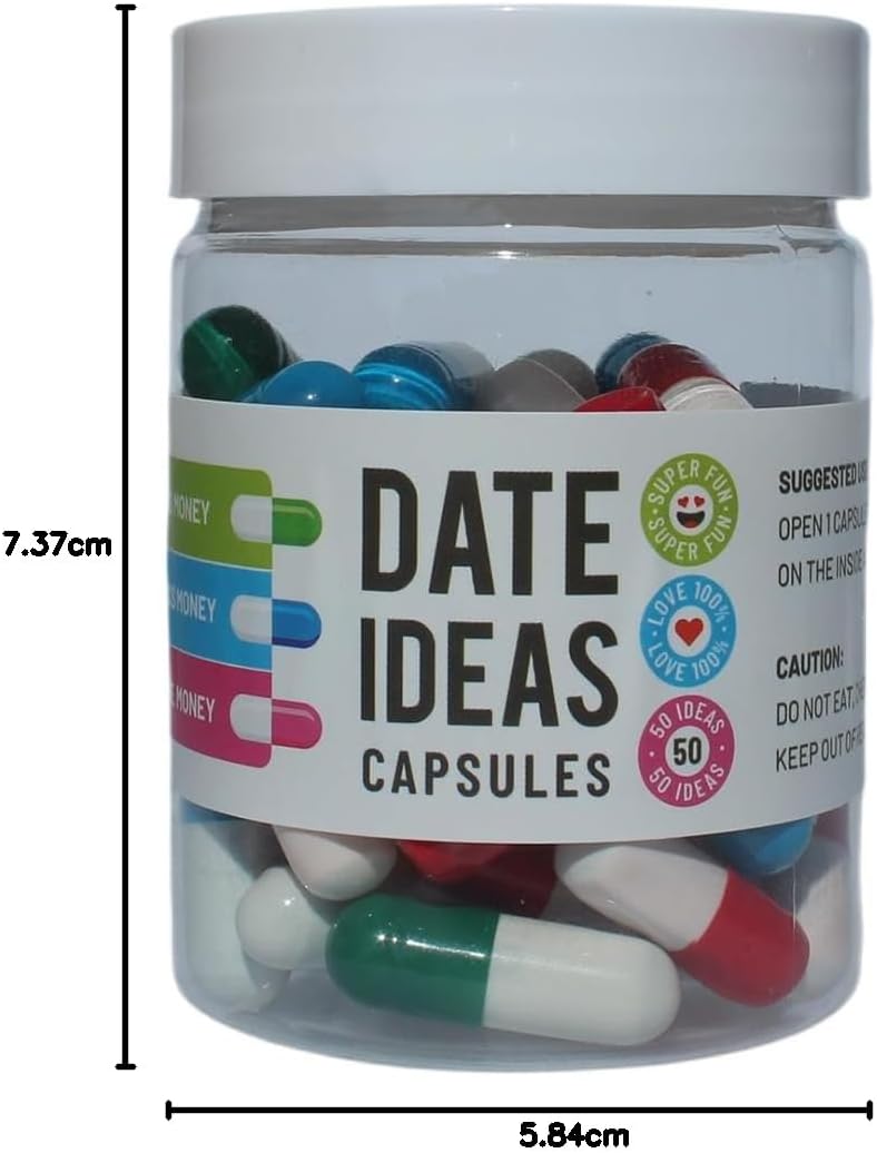 INFMETRY Valentines Day Gifts For Her Him Date Night Ideas Capsules In A Bottle (50pcs) -Boyfriend Girlfriend Wife Husband Newlyweds, Funny Bridal Shower Registry Wedding Gifts For Women Men - Image 7