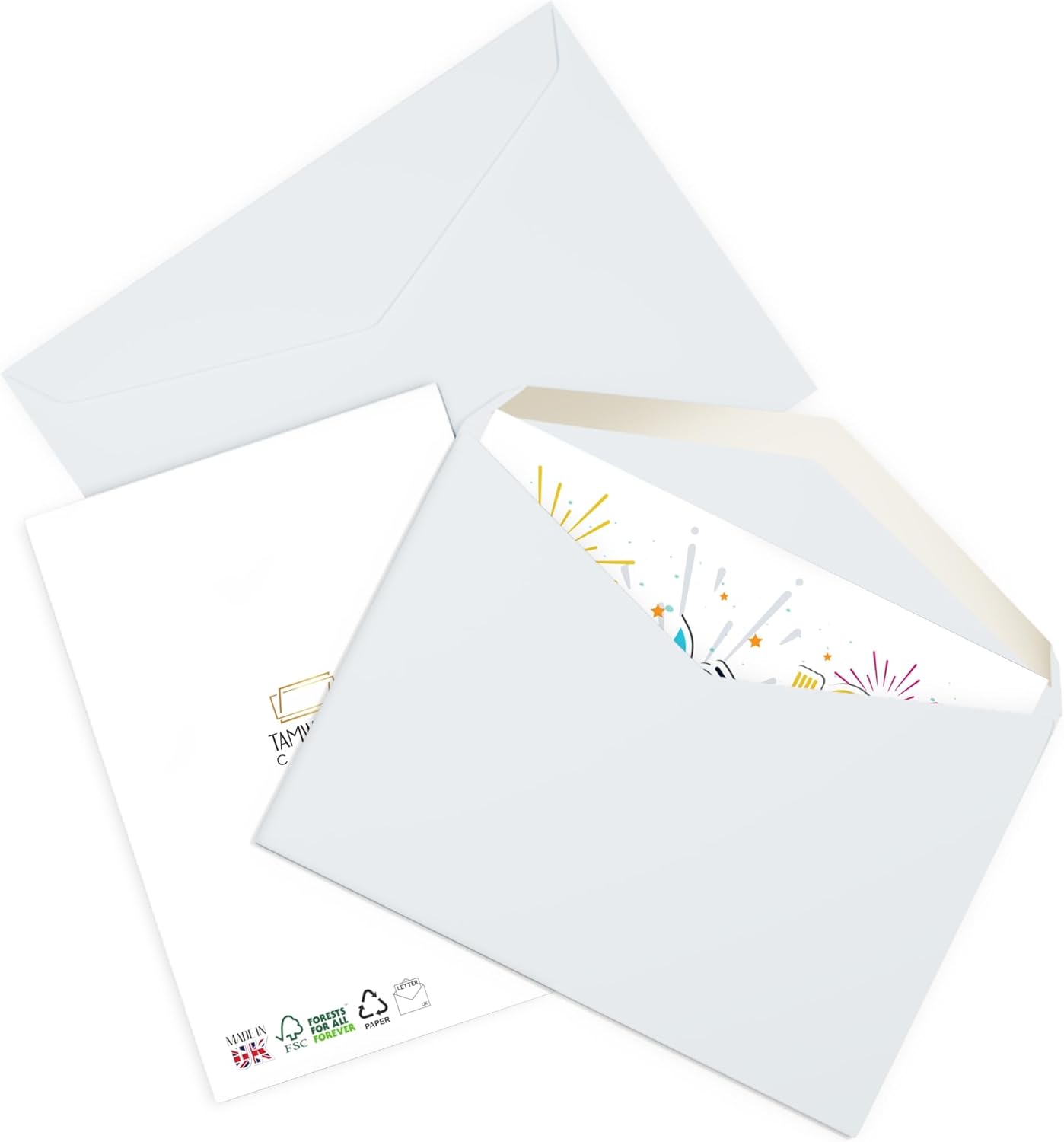 2026 New Year Greeting Card - Fireworks and Champagne Design - Image 4