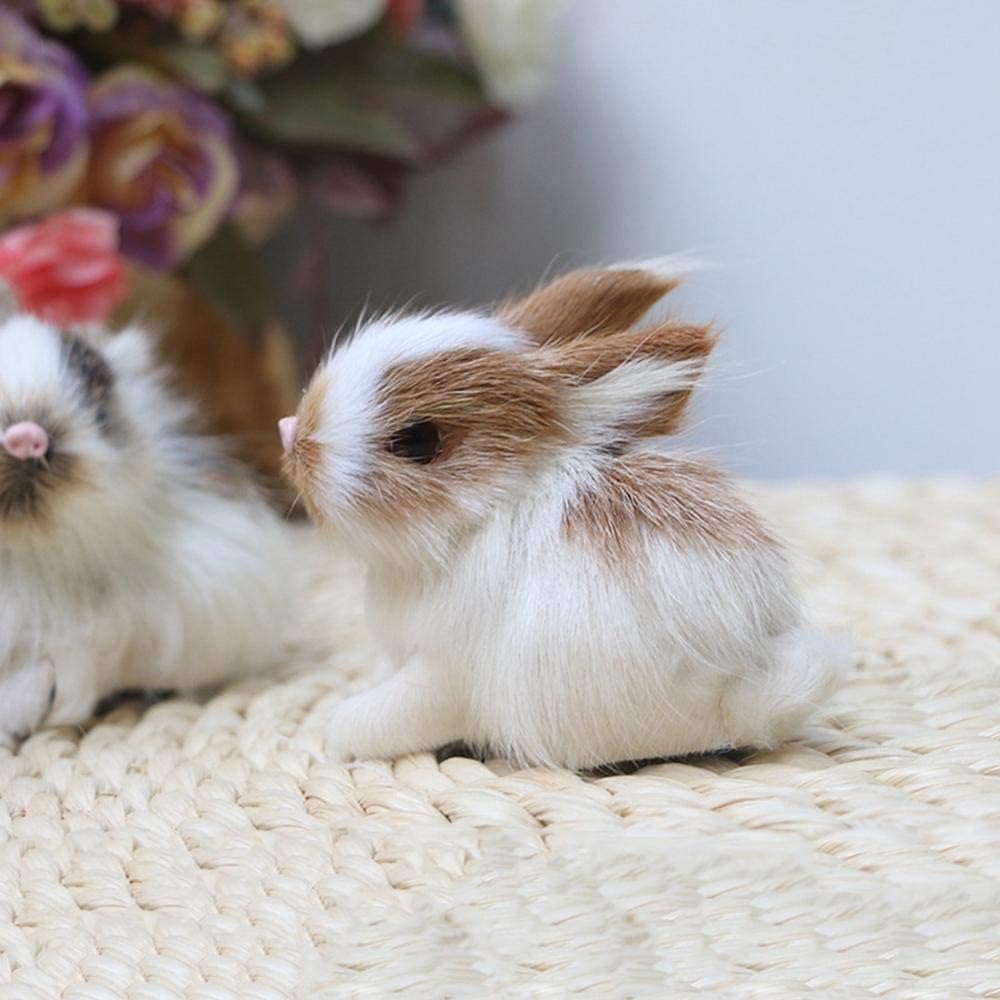 Mini Realistic Cute Rabbits Lifelike Animal Easter Bunny Simulation Model Birthday Gift Animals Rabbit Figurine - Image 5
