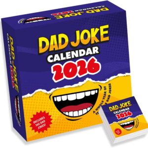 Dad Jokes Desk Calendar – Birthday Gift for Dad – Present For Dad – Funny Daily Joke Gift for him Birthday, Fun Humorous Fathers Day Gift Tear Off Daily Page with Stand UK (2026)