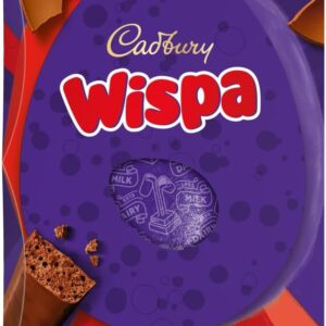Cadbury Dairy Milk Wispa Chocolate Easter Egg, Includes 1 Large Chocolate Shell and 1 Wispa Bar, Gift for Easter, 177 g (Pack of 1)