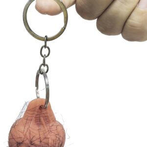 Gadgetking Testicles Keyring Keychain Balls Joke Gift Mens Boyfriend Adult Stocking Filler Birthday Novelty Prank Present Funny Idea Secret Santa Fathers Day Brother Christmas Her Ladies Womens
