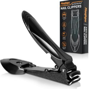 Valentines Gifts for Him, Nail Clipper for Men, Mens Gifts, Nail Clippers with Catcher, No Splash, Self-Collecting Nail Clippers for Fingernails & Toenails, Stocking Stuffers Gadgets