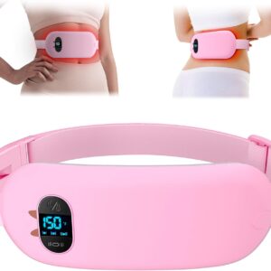 Heat Pad for Period Pain Relief, Upgraded 6 Heat Massage Modes Electric Fast Heating Pad for Lower Back Cramp Heated Belt Menstrual USB Heating Pad Gifts for Women Girl Her Christmas Stocking Stuffers