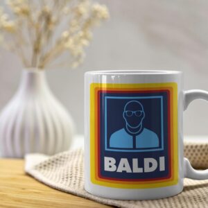 TheAbstractix Baldi Mug – Funny Coffee Mug for Dad, Grandad & Men – Birthday and Christmas Gifts for Dad – Father’s Day Gift | Novelty Ceramic Coffee Cup – Fun Gifts for Him & Family