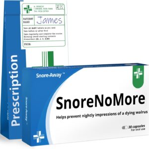 SnoreNoMore Funny Valentines Gift for Men Valentine’s Day Birthday Gifts for Him Funny Secret Santa Gifts for Men Joke Snoring Pills Box (Supplied Empty)