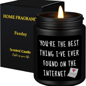 Anniversary Birthday Gifts for Men, Boyfriend, Romantic Wedding Gift for Him, Best Friends, Lover, Black Cedar Juniper Sandalwood Candle