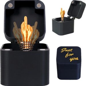 Middle Finger in a Box, Secret Santa Gifts for Women, Gag Prank Gifts, Funny Gifts for Men Novelty Christmas Joke Gifts for Men Women