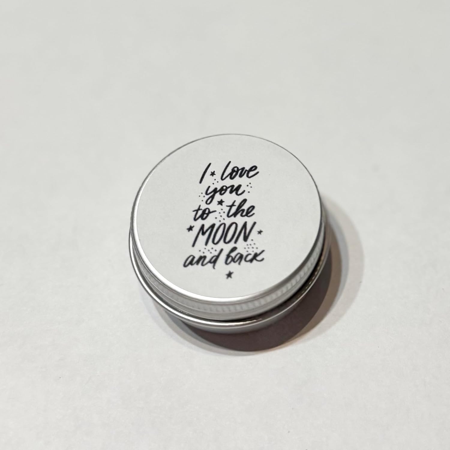 'I love you to the moon and back' gift | Cute minitature half moon presented in small tin gift for valentines, anniversary, birthday | gift for her, for him | random colour sent - Image 3