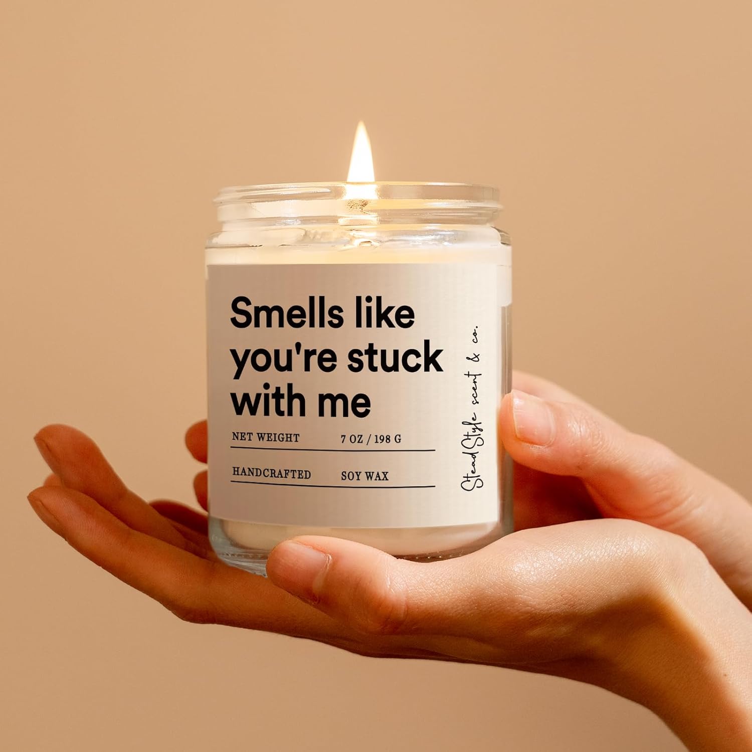 SteadStyle Funny Anniversary Candle Gifts for Boyfriend Girlfriend, Her Him, Best Friend Friendship Birthday for Women, Bestie, Christmas, Valentines Day Present Lavender Scented 7 Oz - Image 5