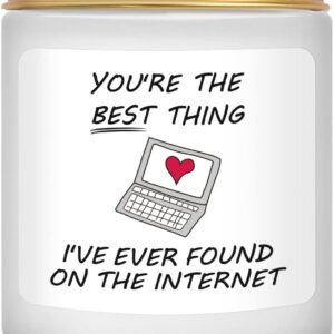 Anniversary Valentines Gifts for Her Him Birthday Gift for Wife Saint Valentine’s Day Candle for Her Presents for Her Funny Christmas Ideas for Couple Women Wife Girlfriend Fiancée 200g Lavender Scent