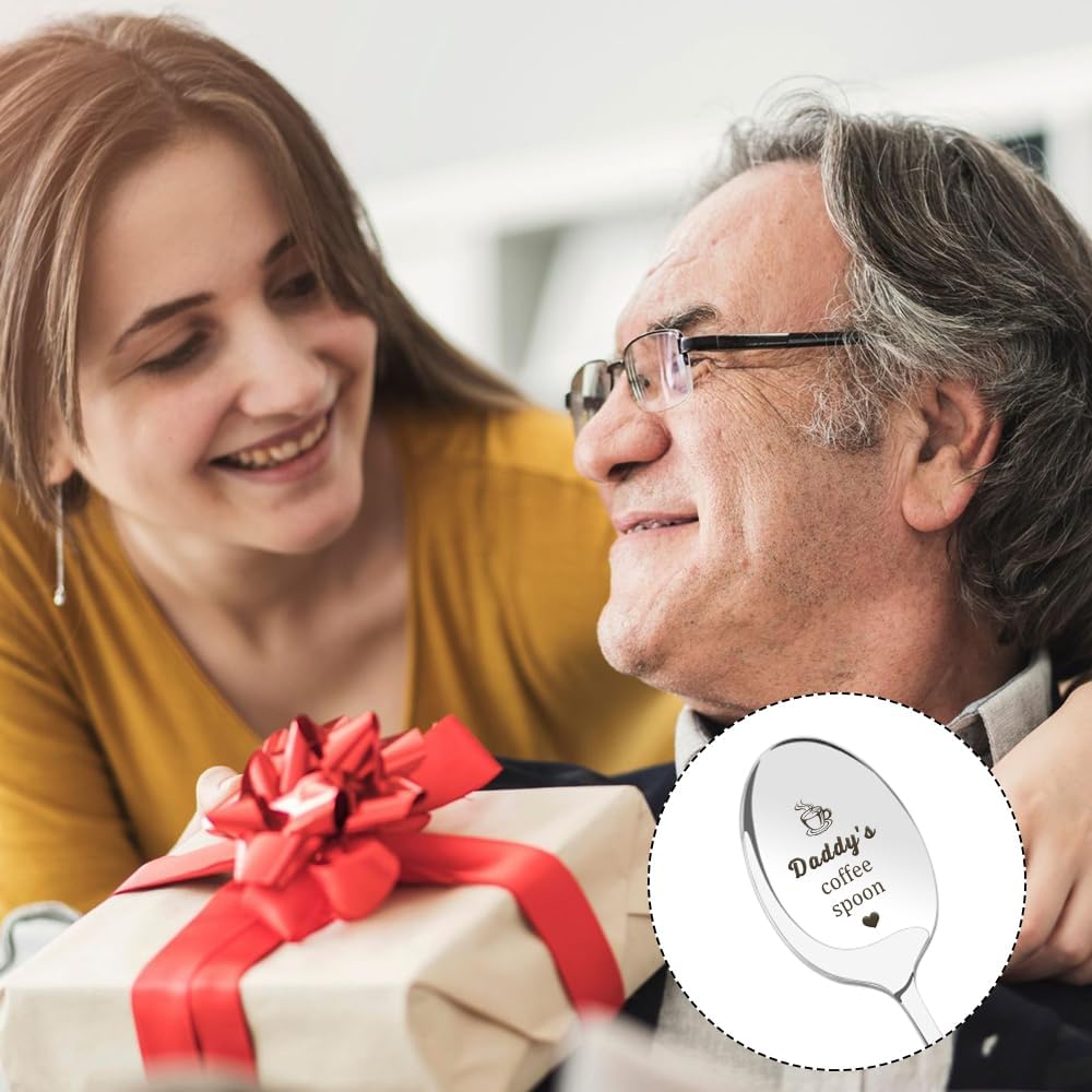 Dad Gifts Presents, Gifts for Dad Valentines Day Easter Father's Day Birthday Christmas from Daughter Son Daddy Present, Gift Ideas for Father Spoon Daddy Gift - Image 7