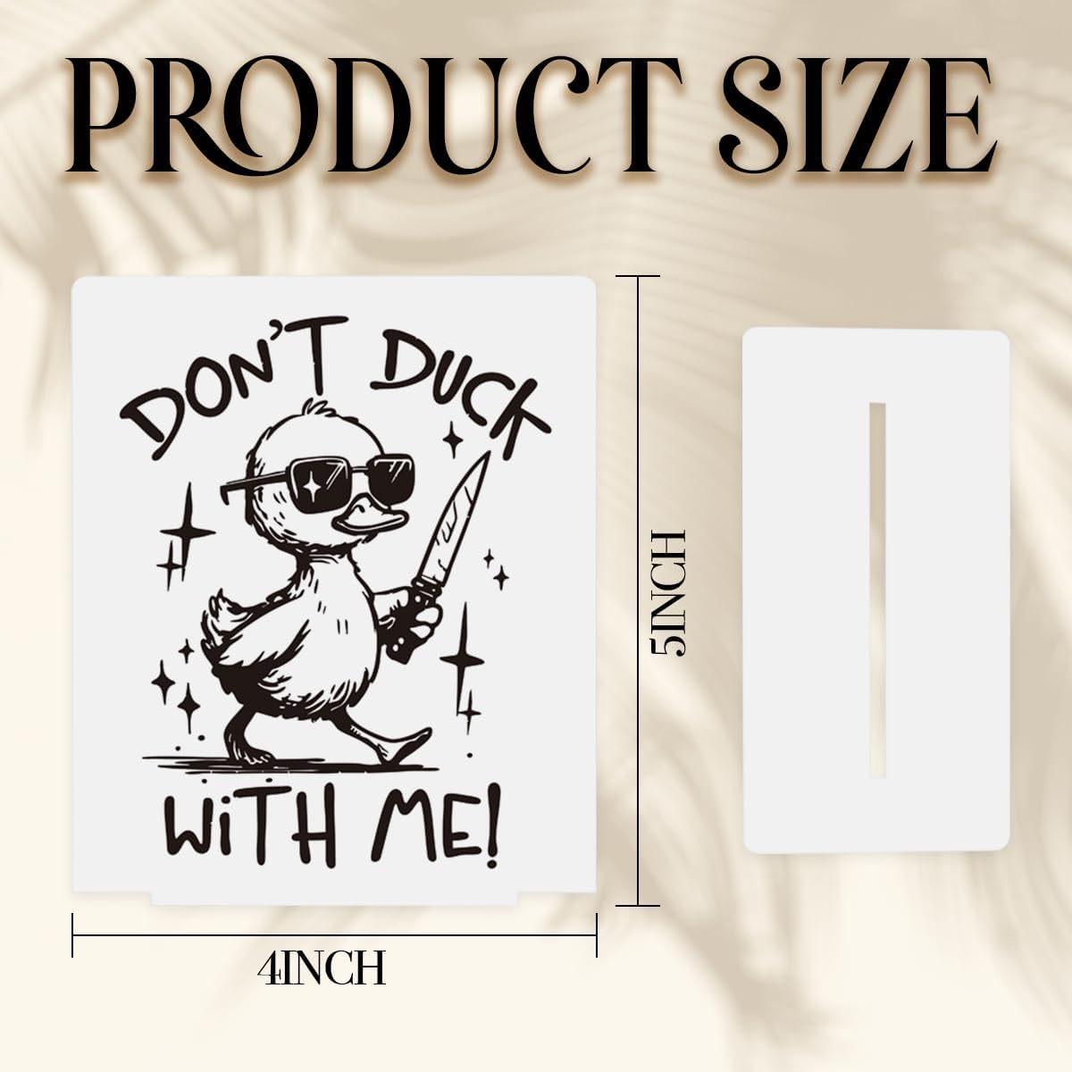 Funny Party Farmhouse Decor Sign - Quirky Office Touch, Elegant Desk Decor for Workspaces, Hilarious Gag Gifts for Teammates, Adds Fun to Home Bathrooms, Acrylic 4 × 4.7 Inches - Image 2