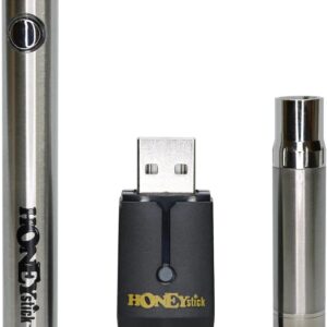 HoneyStick NANO Wax Dab Pen Sleek Dab Pen Wax Vaporizer High Capacity 500 mAh Twist Variable Voltage 510 Thread Battery No Nicotine