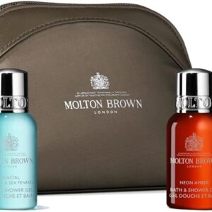 Molton Brown The Classic Explorer Body & Hair Care Set & Mini Travel Bag – Gift Set for Men