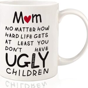OEAGO Mothers Day Mug Gifts for Mum, 330ml Funny Coffee Mug, Mum Birthday Gifts for Stepmum Grandma from Daughter Son, Mothers Day Presents for Mummy Wife Women on Birthday Christmas Anniversary