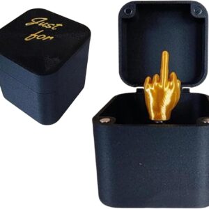 dPois Middle Finger in A Box Gag Gifts Funny Gifts Mens Birthday Gift Ideas Quirky Joke Prank Gift for Men