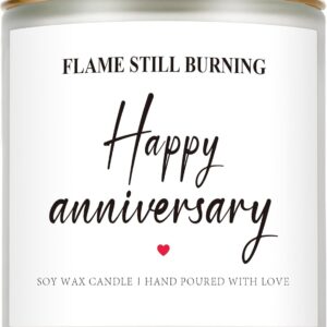 Giftasy Anniversary Candle Gifts for Her Him Couple – Handmade Lavender Candle – Romantic Gifts for Girlfriend Wife Boyfriend Husband