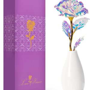 OEAGO Mothers Day Unique Gifts for Mum, Artificial Flower with Vase, Mum Birthday Gifts for Stepmum Nanny from Daughter Son,Mothers Day Presents for Wife Women Her on Anniversary Christmas