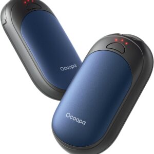 OCOOPA UT3 Lite Magnetic Hand Warmers Rechargeable 2 pack, Electric Handwarmers Ultra Thin Light Portable for Pocket Gloves,3 Levels Heat, Up to 8 hrs, UL Certified,Idea Tech Gifts for Men, Women