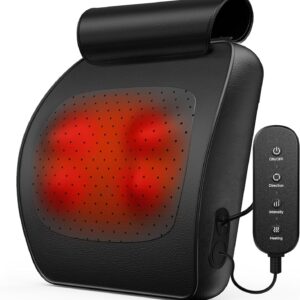 Back Massager, WERTYI Neck and Back Massager with Heat, Deep Tissue 3D Kneading Shiatsu Massage Pillow for Body, Shoulder, Foot and Leg, Valentine’s Gifts for Women and Men – Remote Control