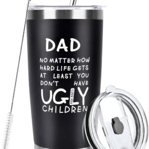 OEAGO Gifts for Dad Grandpa from Daughter Son,20 OZ Tumbler Travel Mug with Straws Lids,Dad Birthday Gifts for Men Husband,Secret Santa Presents for Christmas Anniversary