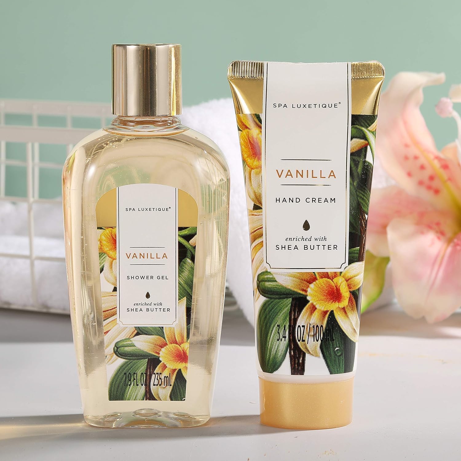 Spa Luxetique Bath Sets for Women Gift, 15pcs Vanilla Spa Gift Sets with Bubble Bath, Body Scrub, Pamper Gifts for Women, Mothers Day Gift for Mum, Birthday Gift Sets, Valentines Gifts for Her - Image 2