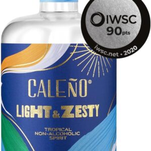 Caleño Light & Zesty Tropical Alcohol Free Gin 500ml | Created Using Pineapple, Lemon Peel & Inca Berries | Non Alcoholic Tropical Gin Alternative | Sugar Free, Gluten Free and Vegan Friendly