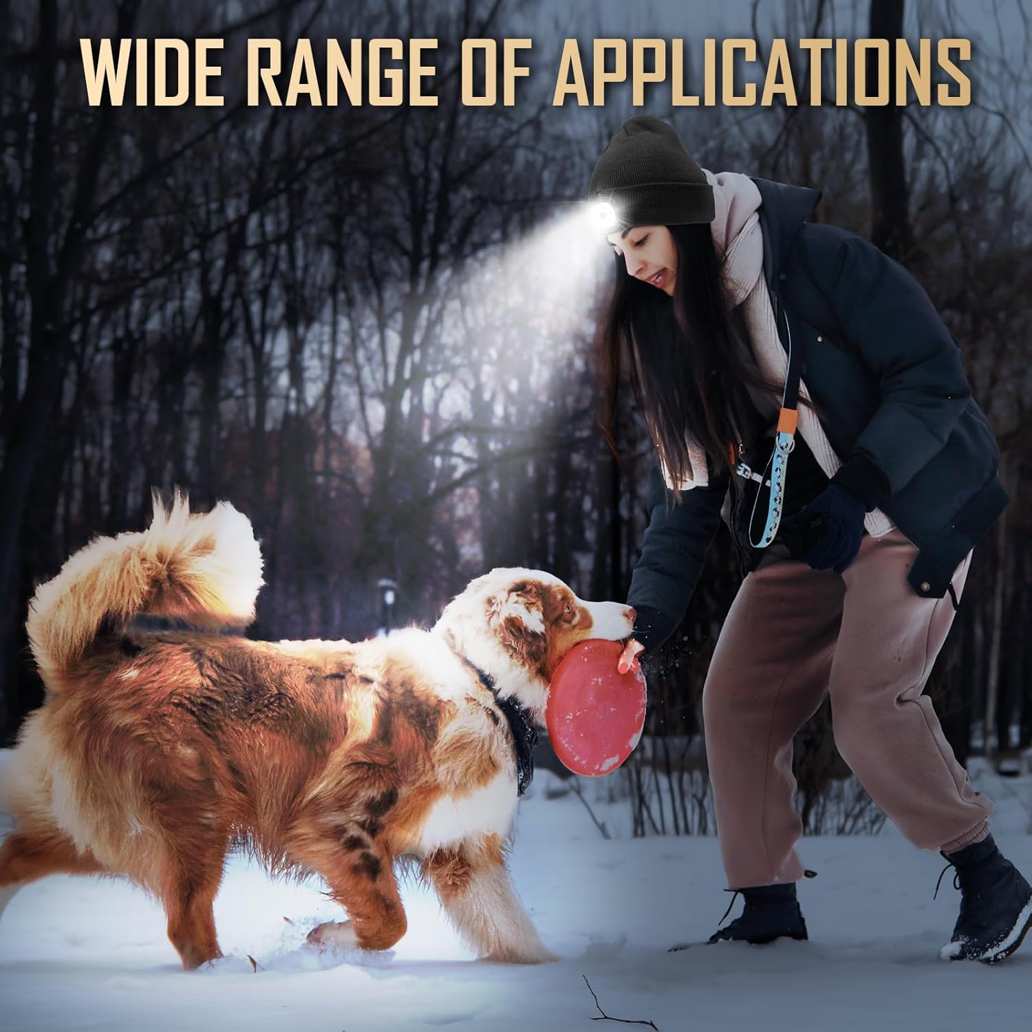 Hinshark Gifts for Men Beanie Hat with LED Light, Rechargeable Mens Stocking Fillers Beanie Hat, Secret Santa Gifts for Men Gifts for Dad for Him - Image 8