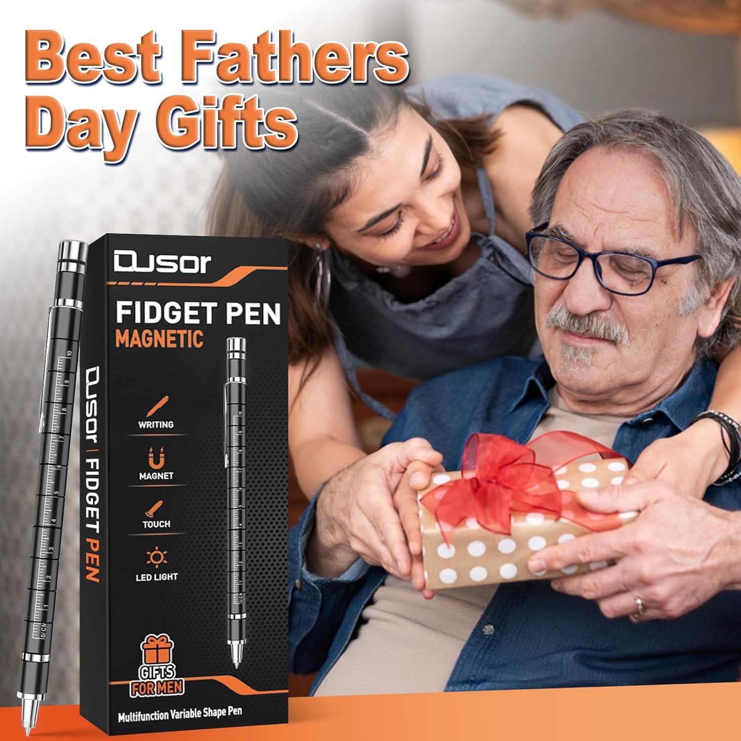 Dusor Gifts for Men, Magnetic Fidget Pen, Birthday Gift for Men Women, Presents for Mens Dad, Valentines Easter Gifts for Him/Her/Teenage/Boys/Kids - Image 9