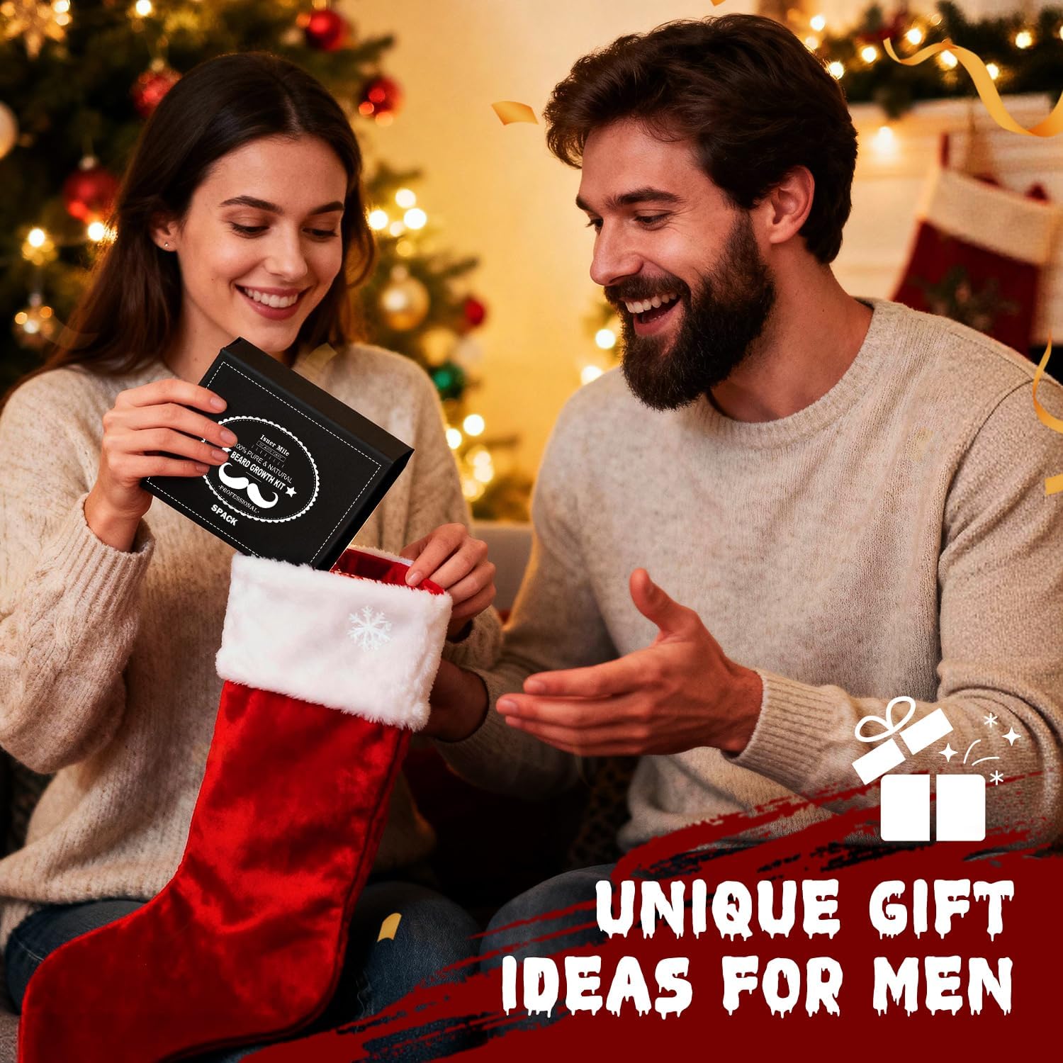 ISNER MILE Beard Oil 5 Pack Set, Natural, Cedarwood, Sandalwood, Sage, Sweet Orange for Men Beard Care, Moisturize, Soften, Strengthen, Christmas Gifts for Men Him Dad Father Boyfriend - Image 9