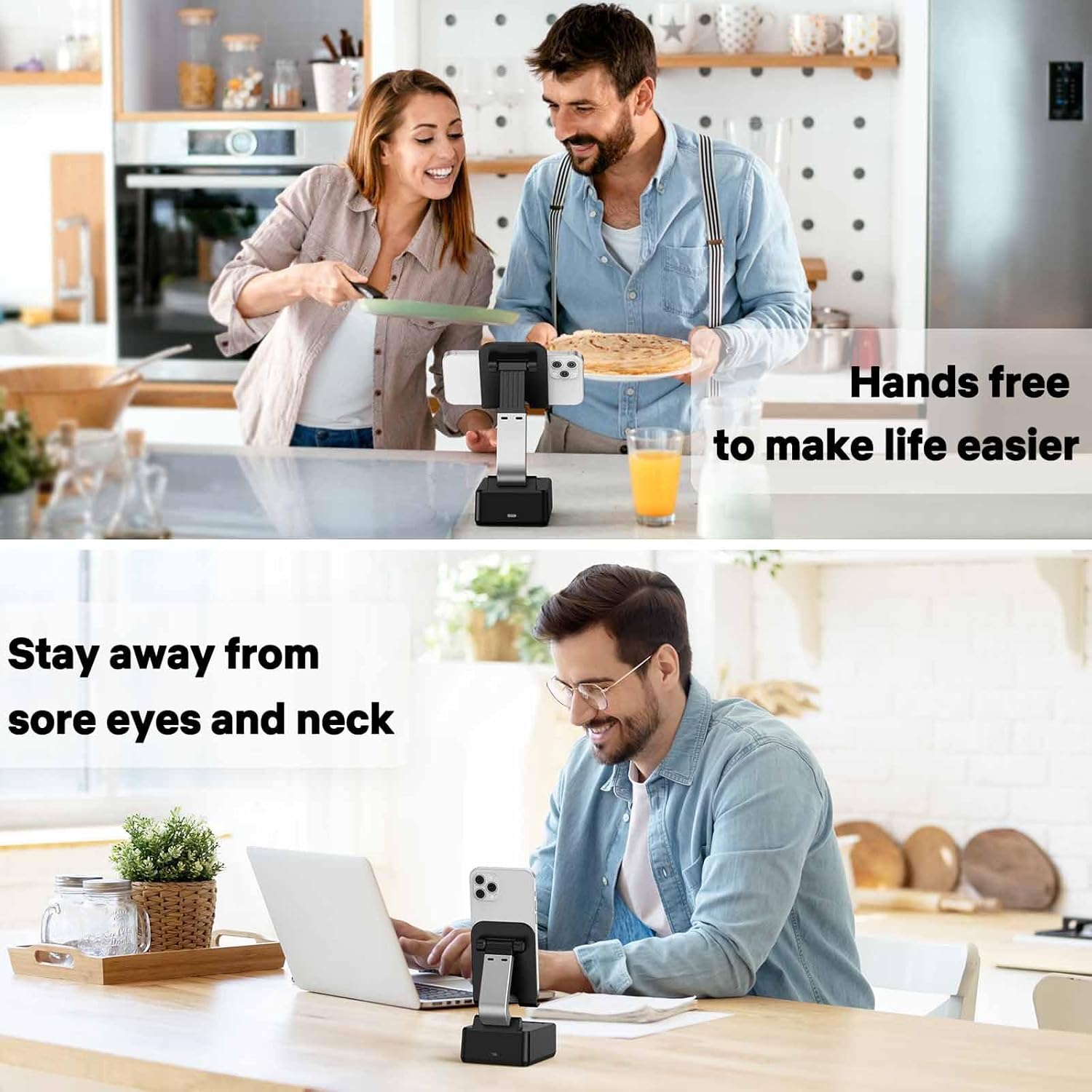 LENRUE Gift for men,Gadgets for men,Wireless Bluetooth Speakers with Foldable Angle & Height Phone Stand,Christmas Day, Father's Day,Thanksgiving Day, Birthday Gifts for Man,Woman,Parents - Image 6