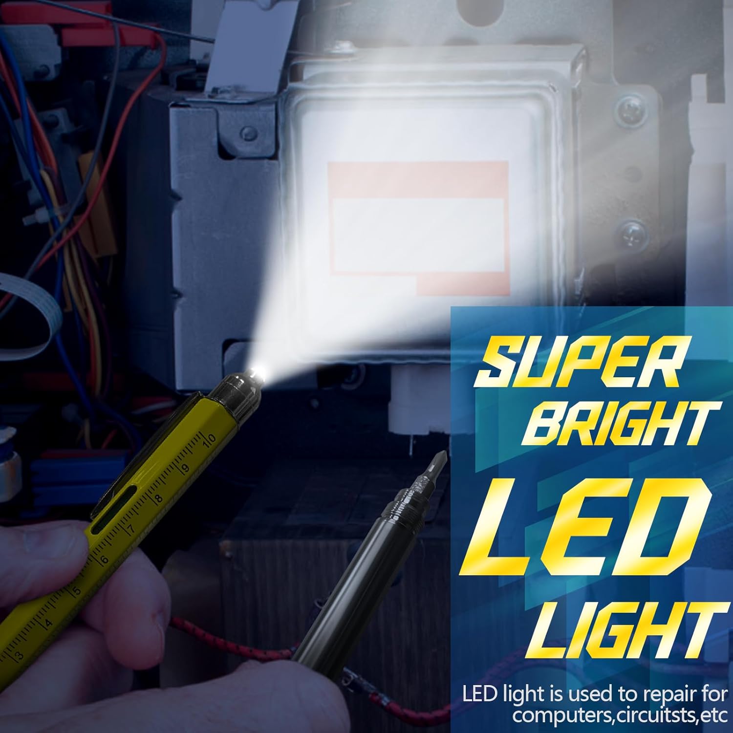 Chipate Gifts for Men, Valentines Gifts for Him, 9 in 1 Multi Tool Pen, Birthday Gift Gadgets for Men/Dad, Father's Day Gift - Image 6