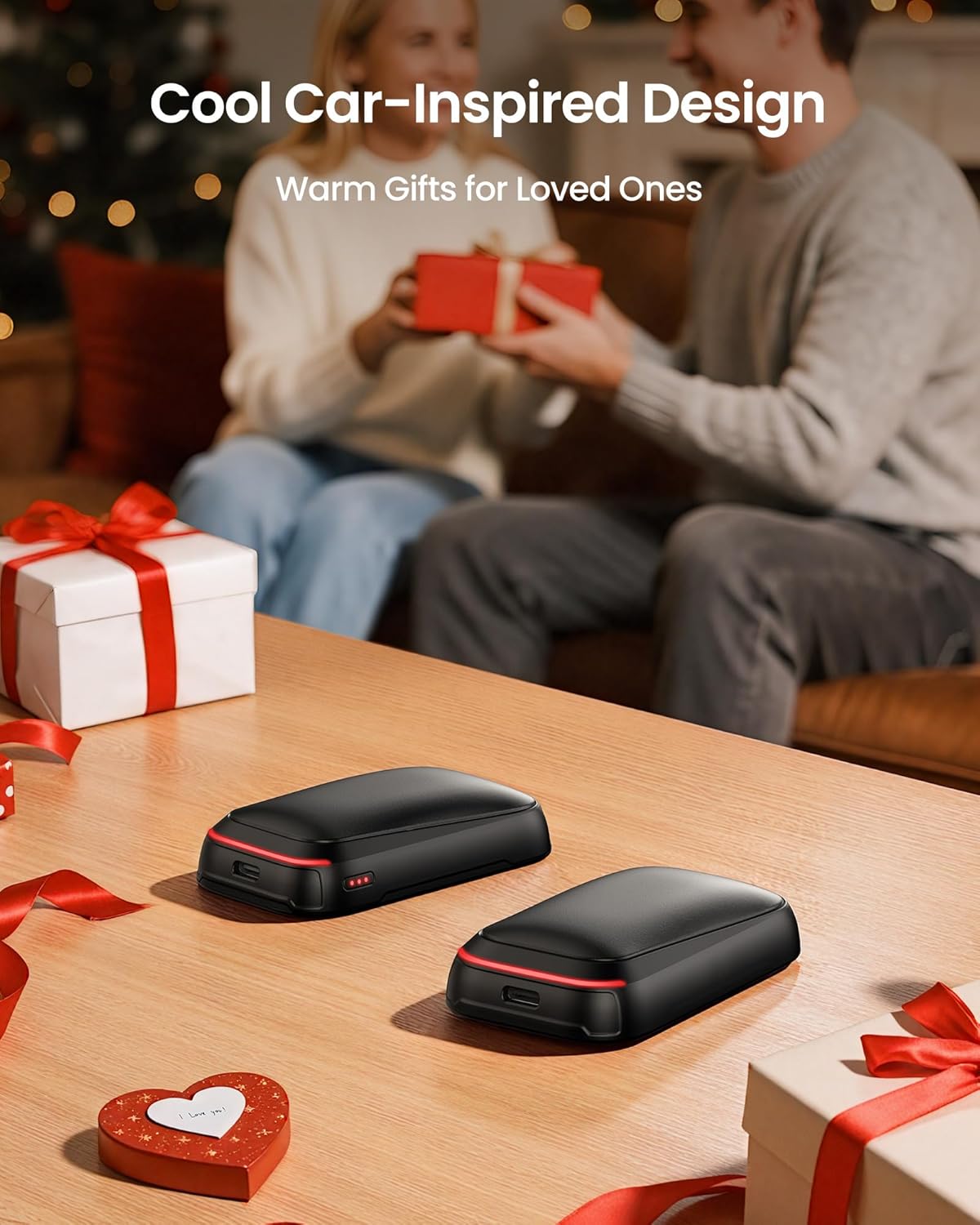 Gaiatop Magnetic Hand Warmers Rechargeable 2-Pack, Pocket Electric Hand Warmer Reusable, 3s Fast Heating, Fits in Gloves, Winter Sports Golf Accessories, Valentines Gifts for Men Women Secret Santa - Image 3