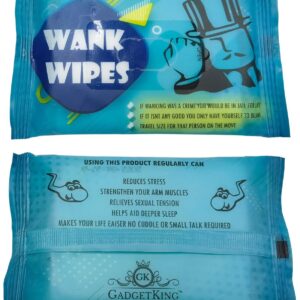 Wank Wipes Tissue Prank Xmas Gift Idea Present for Him Husband Boyfriend Men Man Size Teenager Unusual Prank April Fools Secret Santa 40th 50th 60th 21st Birthday Rude Ladies Her Boss Novelty