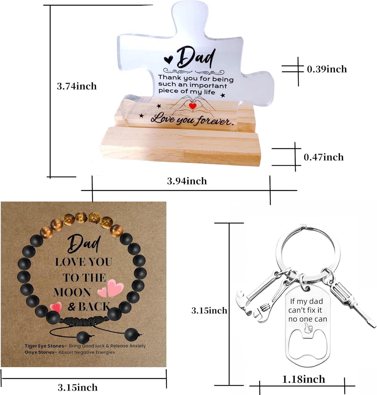 Dad Birthday Gifts, Gifts for Dad, Acrylic Plaque Desk Sign,Fathers Day Gift from Daughter - Image 6