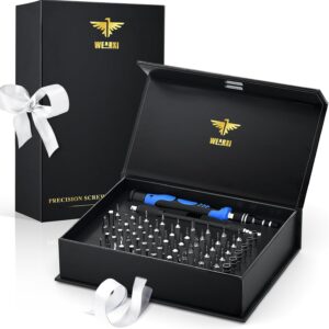 WEARXI Gifts for Men, 60 in 1 Precision Screwdriver Set, Valentines Gifts for Him, Multi Tool Gadgets for Men, Ratchet Screwdriver Bit Set, Mens Gifts for Dad Birthday Presents for Dad