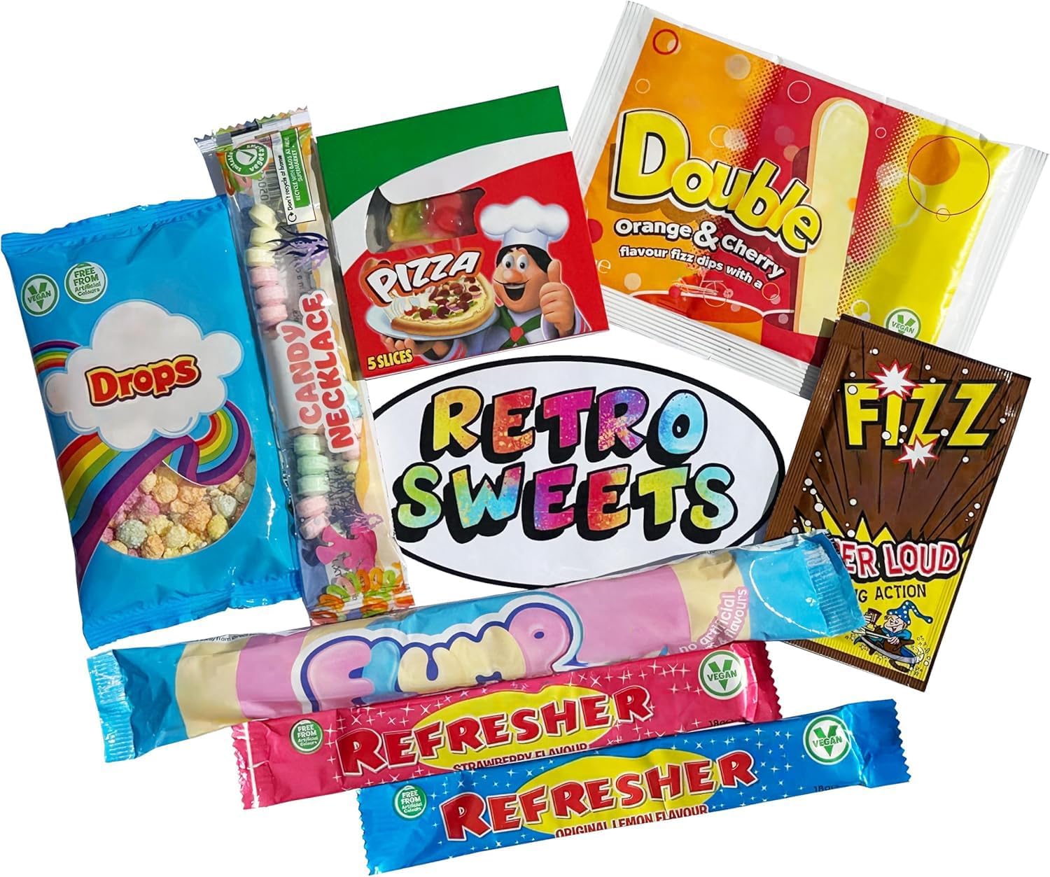 Retro Sweets Gift Box. Packed with Sweet. Hamper Letterbox Gift for Women, Men & Kids. Perfect Present for Get Well Soon, Birthday, Thank You, Fathers Day - Image 3