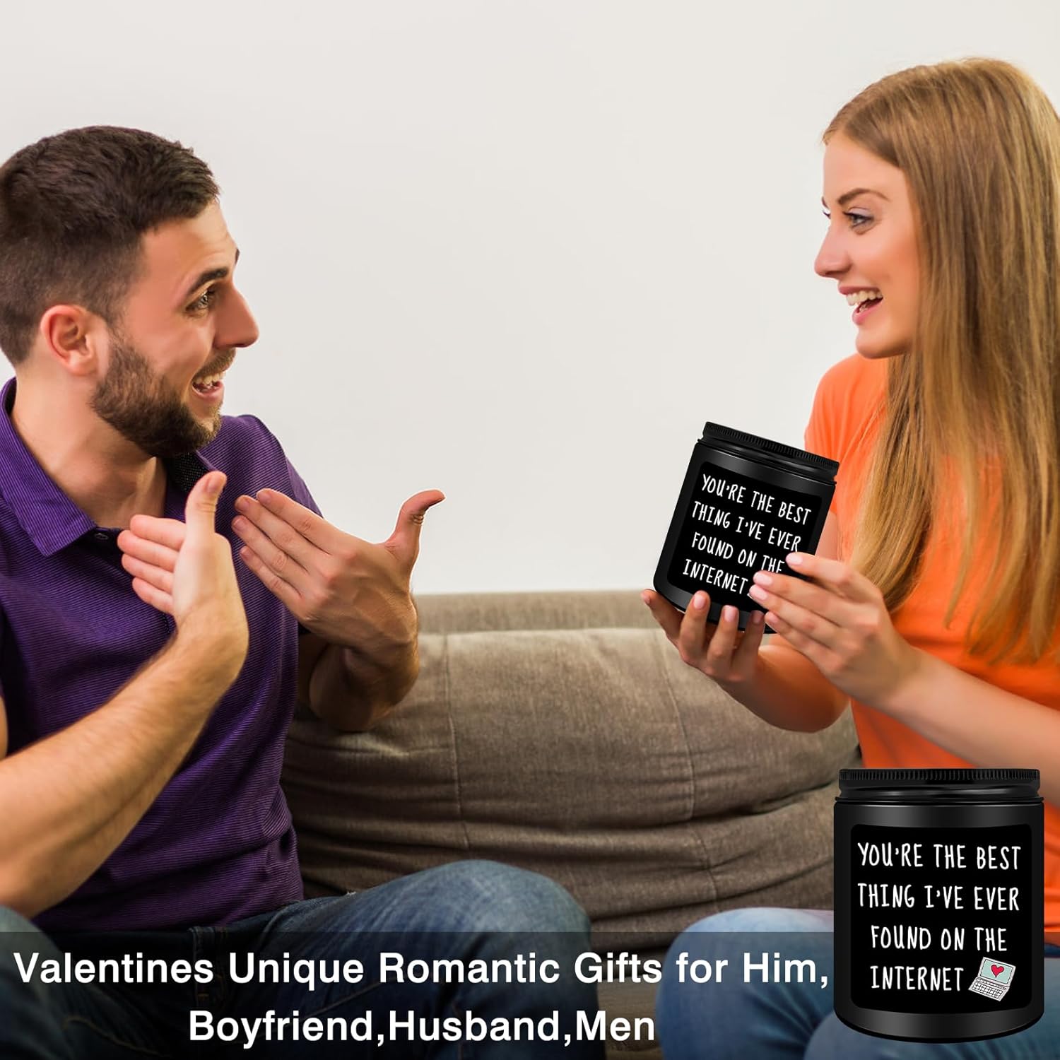 Anniversary Birthday Gifts for Men, Boyfriend, Romantic Wedding Gift for Him, Best Friends, Lover, Black Cedar Juniper Sandalwood Candle - Image 8