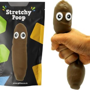 Gifton – Stretchy Poo Stress Relief Ball Fake Poop – Novelty 2020 Design – Gift for Boys Girls Men Women Teen Kids – Funny Birthday Joke Prank Present Christmas Stocking Filler Toys – 1 Supplied
