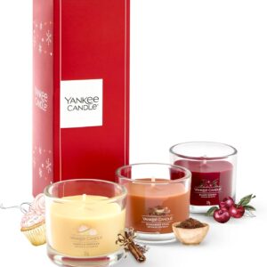 Yankee Candle Scented Candles Gift Set | 3 Scented Mini Filled Votive Candles | Soy Blend Wax Mix | Perfect Christmas Gifts for Women