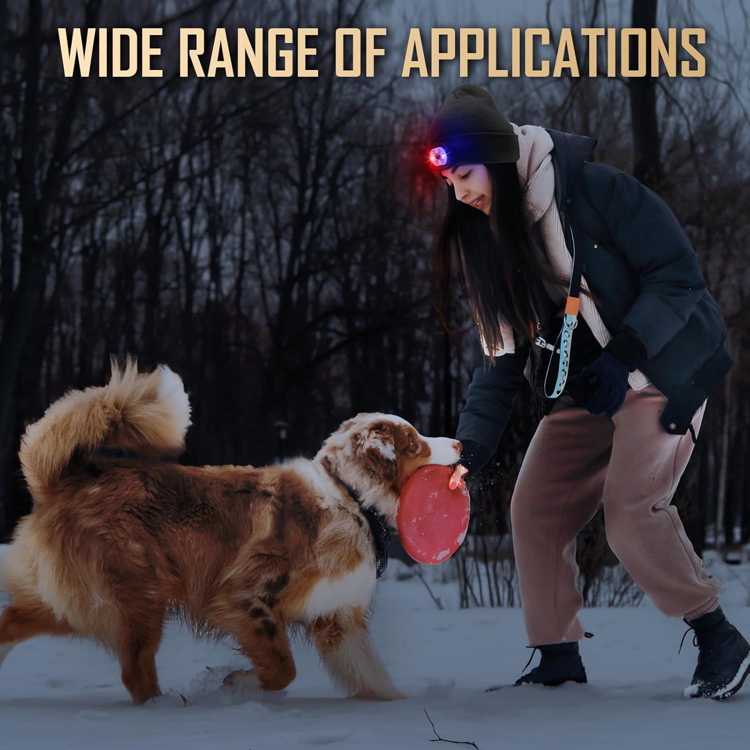 Hinshark Gifts for Men Beanie Hat with LED Light, Rechargeable Mens Stocking Fillers Beanie Hat, Secret Santa Gifts for Men Gifts for Dad for Him - Image 9