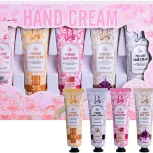 5 Pack Hand Cream for Dry Cracked Hands,Easter Basket Stuffers,Gifts for Women,Girls,Mothers Day Gifts,Teacher Appreciation Gifts,Natural Plant Fragrance Mini Hand Lotion Moisturizing Hand Care Cream