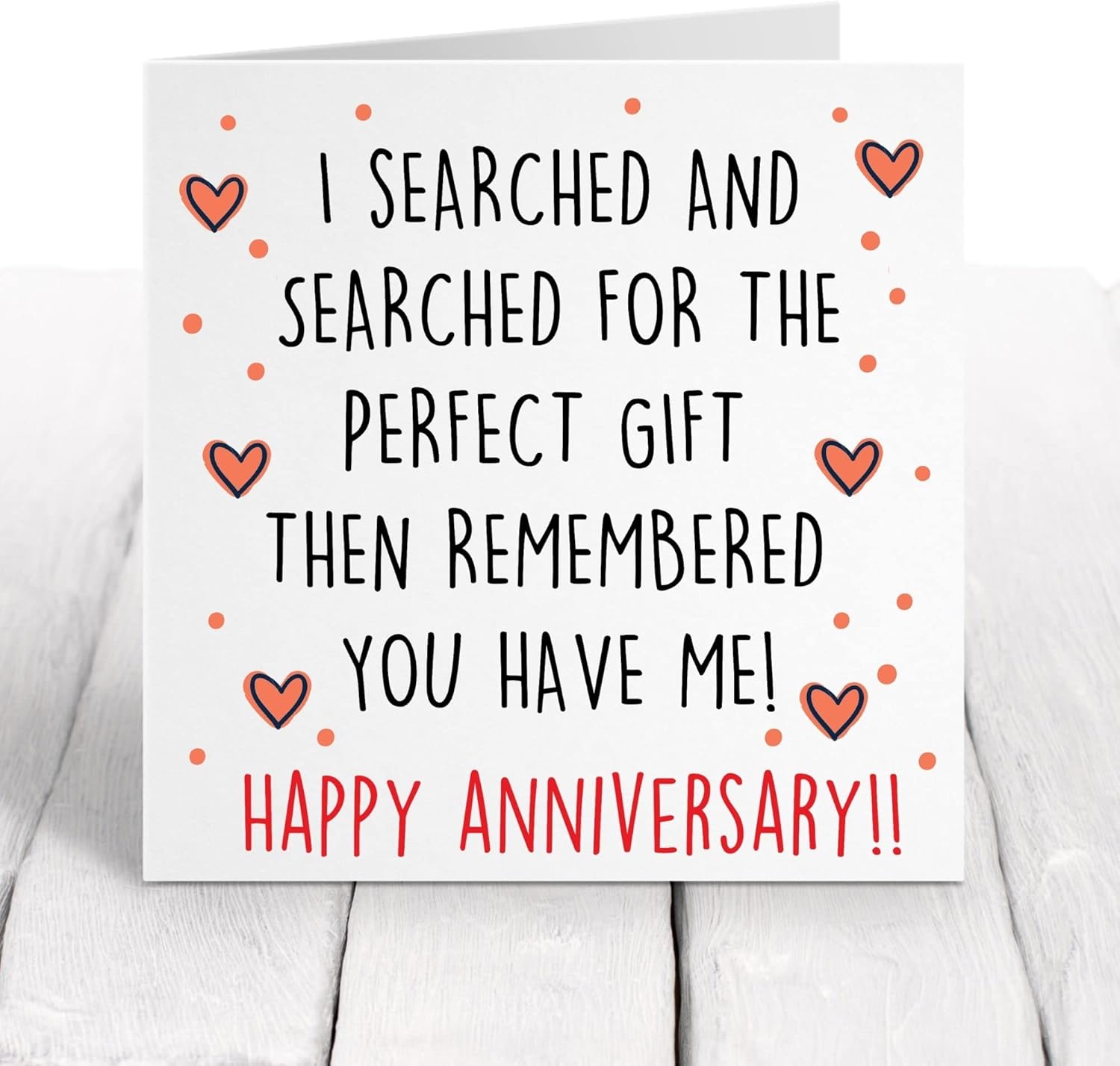 Felbridge Studio - Funny Anniversary Card - Anniversary Cards for Him Her Boyfriend Girlfriend Husband Wife Men Woman Fiancé Fiancee - Gay Lesbian - Rude Humorous Special Sentimental Huge - 14cm - Image 4