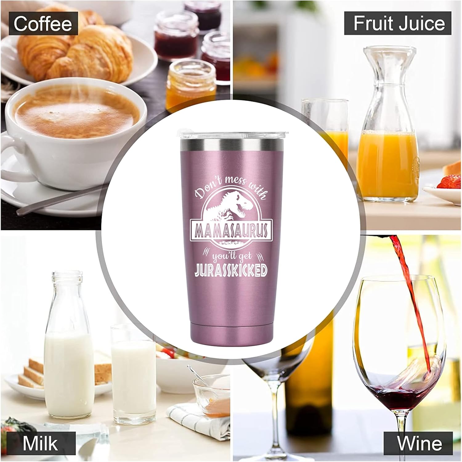 Careign Mothers Day Gifts for Mum,20OZ Funny Travel Mug Tumbler with Straw Lid,Mother's Day Gifts for Women Wife from Daughter Son,Mum Birthday Presents for Grandma on Christmas Anniversary - Image 7